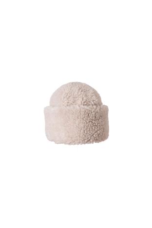 Fold-up beanie TORIN, natural | Sherpa wool recycled