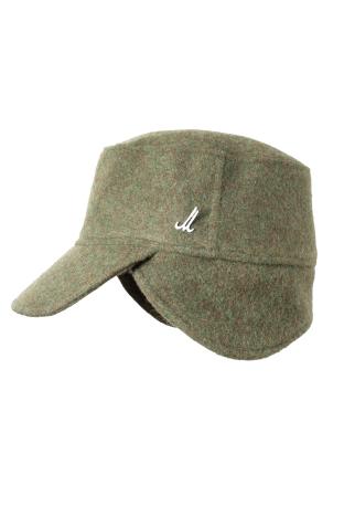 Cap STORM, grün mélé | Lodenfleece