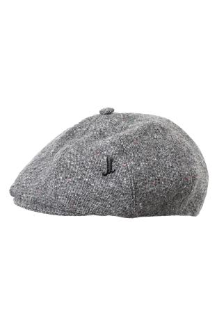 Cap YUJI, grau | irischer Tweed
