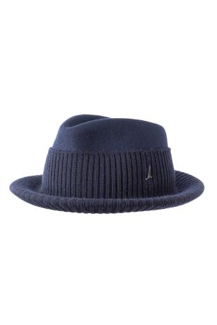 Gentleman's hat DUKE THEO, marine | Wollfilz