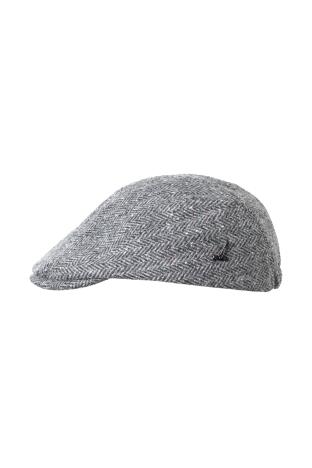 Cap TED, grey | Irish Tweed Herringbone